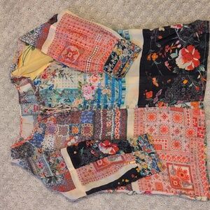Johnny Was Callaway Tasha Tunic Blouse Patchwork